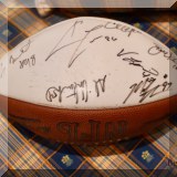 C01. 1990's Patriots Signed football including Drew Bledsoe. 